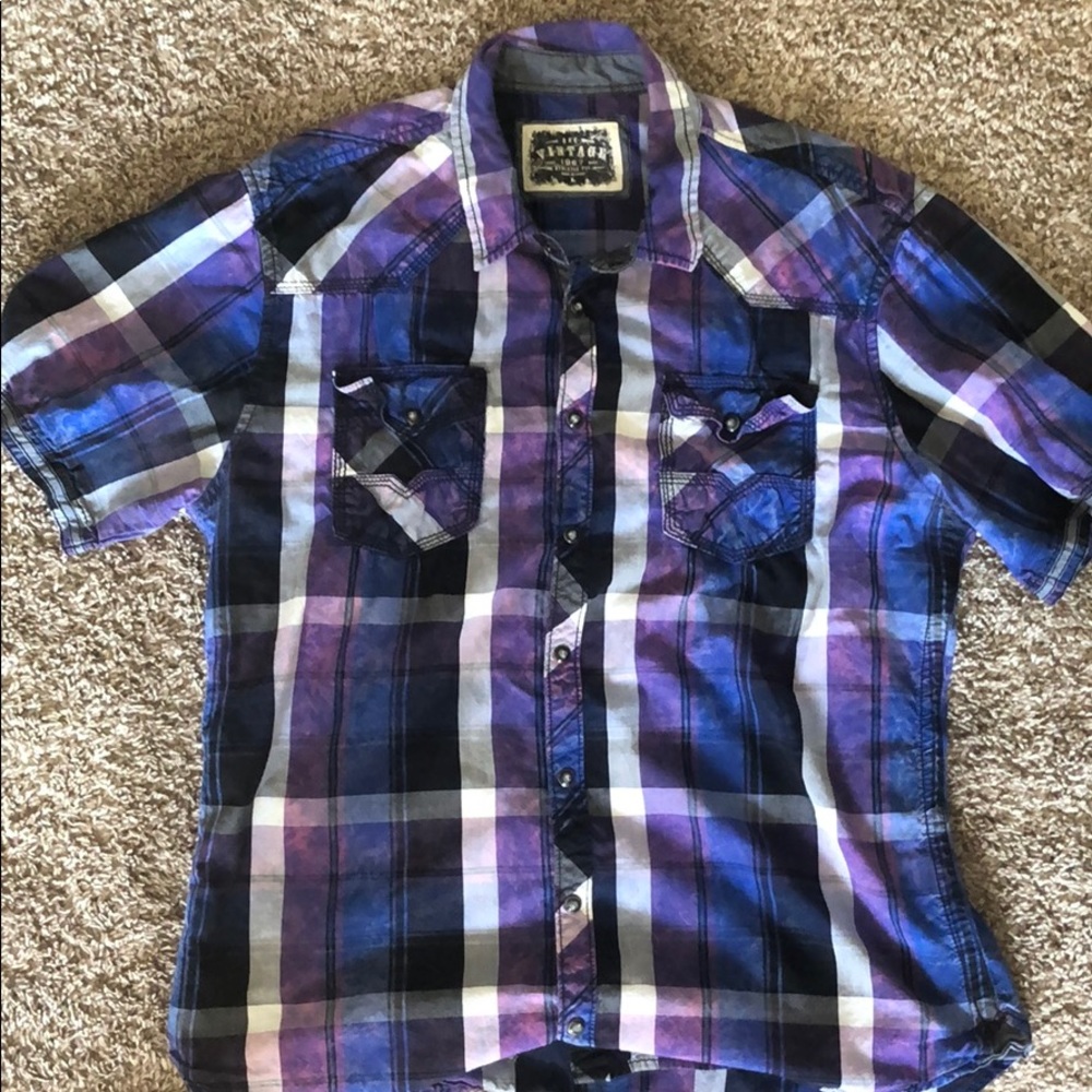 Men's short sleeve button down